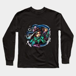 Tanjiro Demon Slayer Art Long Sleeve T-Shirt